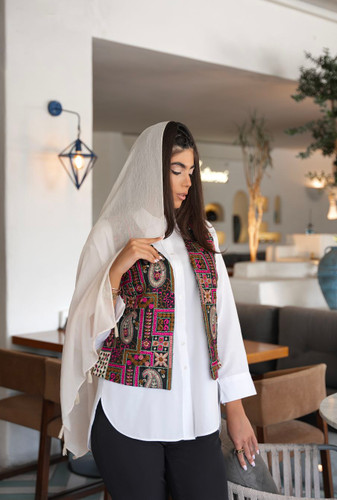 جلیقه سوزندوزی نیل استایل